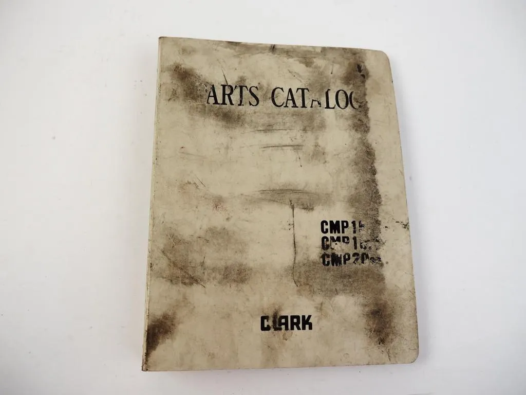 Clark CMP 15 18 20 D SD Forklift Parts Catalog 1999