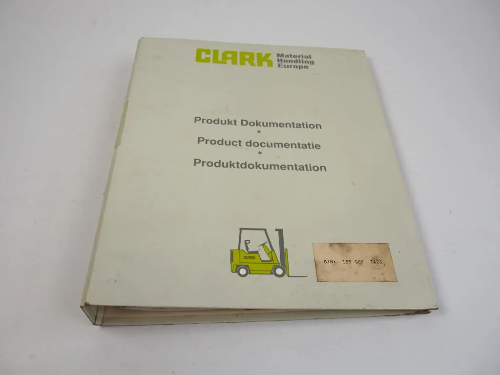 Clark CMP 15 20 SD Gabelstapler Ersatzteilliste Parts Manual