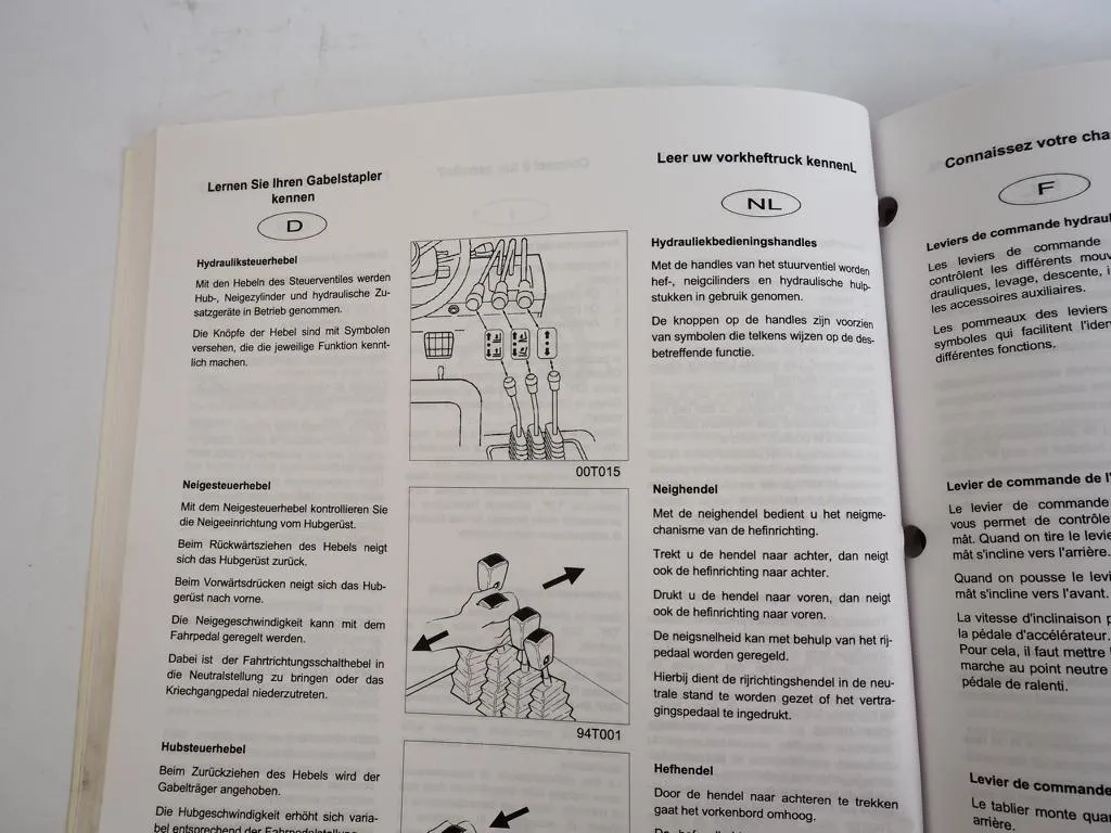 Clark CMP 15 - 75S D/L Gabelstapler Betriebsanweisung 2000