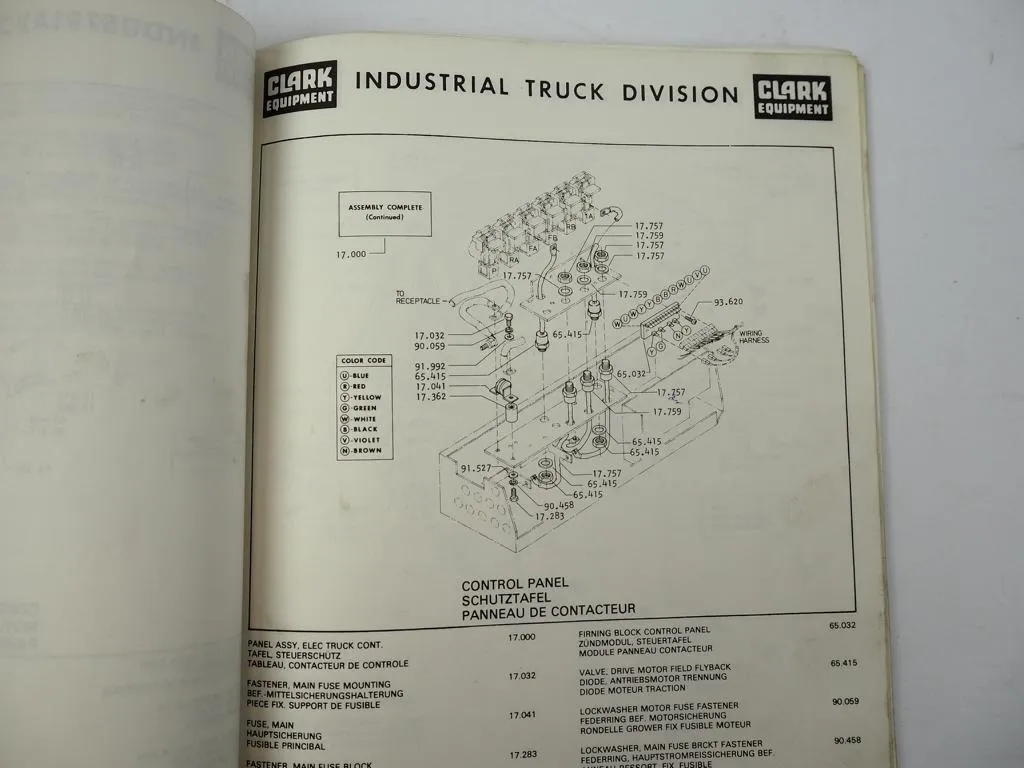 Clark EM 145 Gabelstapler Ersatzteilkatalog Parts Book 1981