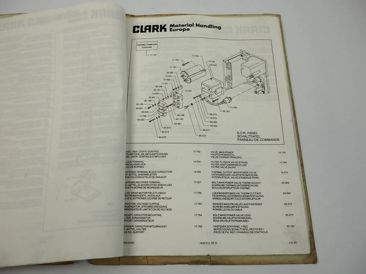 Clark EPM 20 30 N Gabelstapler Ersatzteilliste Parts Book 1980er Jahre