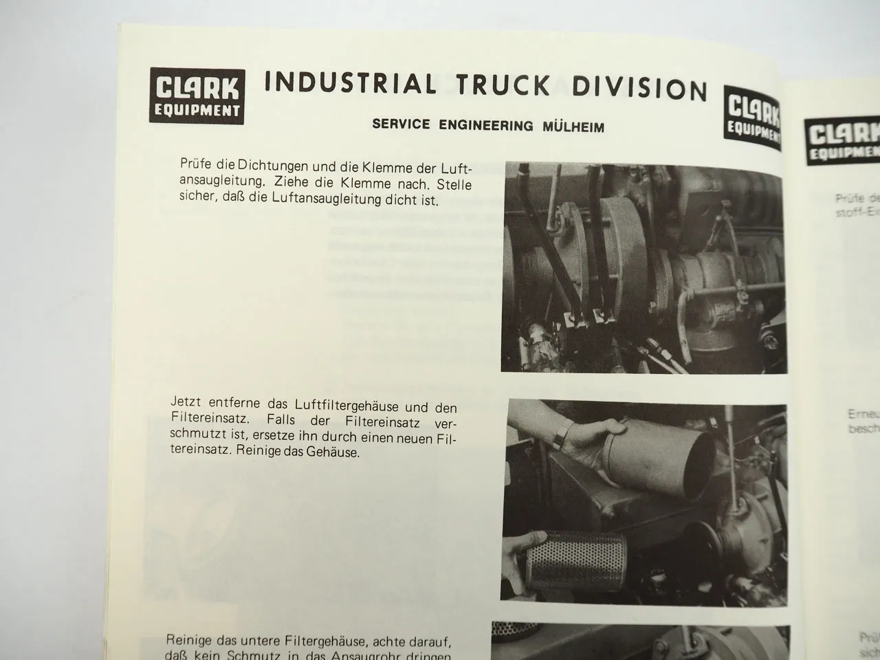 Clark H500Y 30 EX Gabelstapler Wartungshandbuch 1974 - 77 Werkstatthandbuch