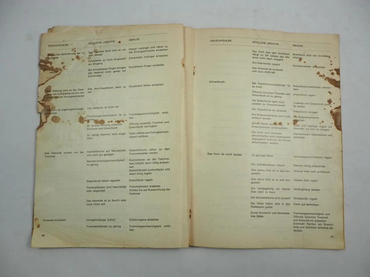 Clayson 122 Mähdrescher Betriebsanleitung Wartung ca. 1970 Original