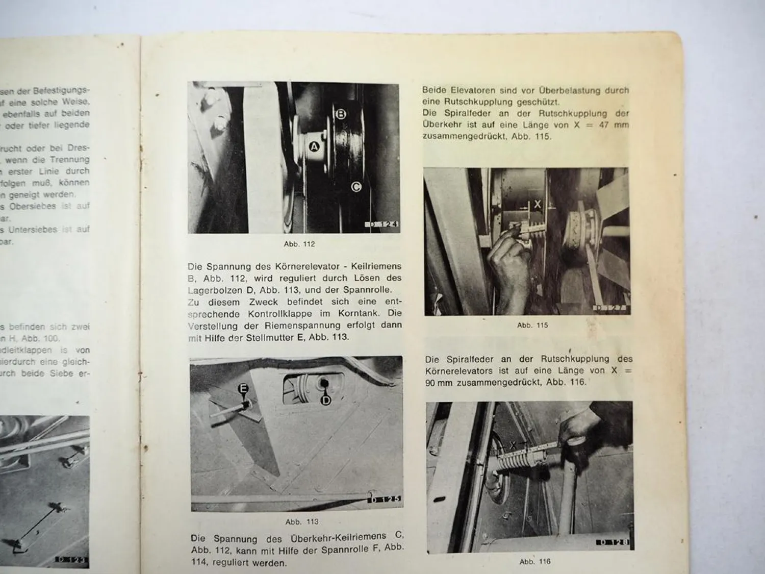 Clayson Sperry New Holland 1540 Mähdrescher Betriebsanleitung Ersatzteilliste