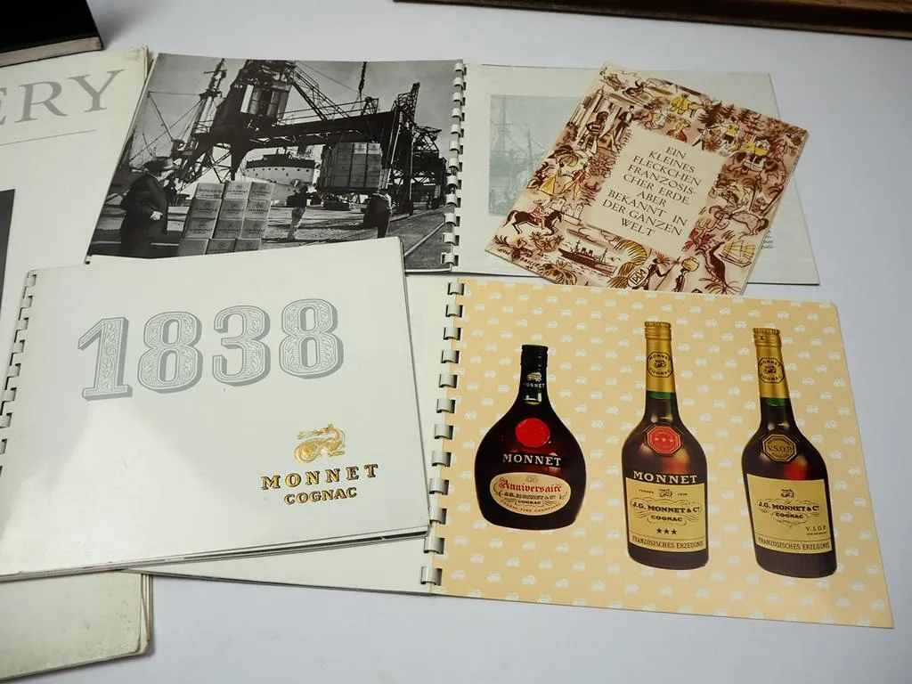 Cognac Monnet & Champagne Pommery Champagner Werbeartikel