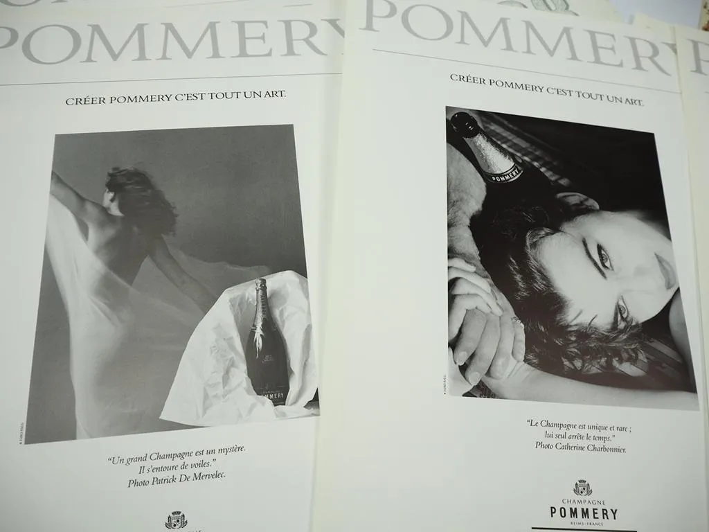 Cognac Monnet & Champagne Pommery Champagner Werbeartikel