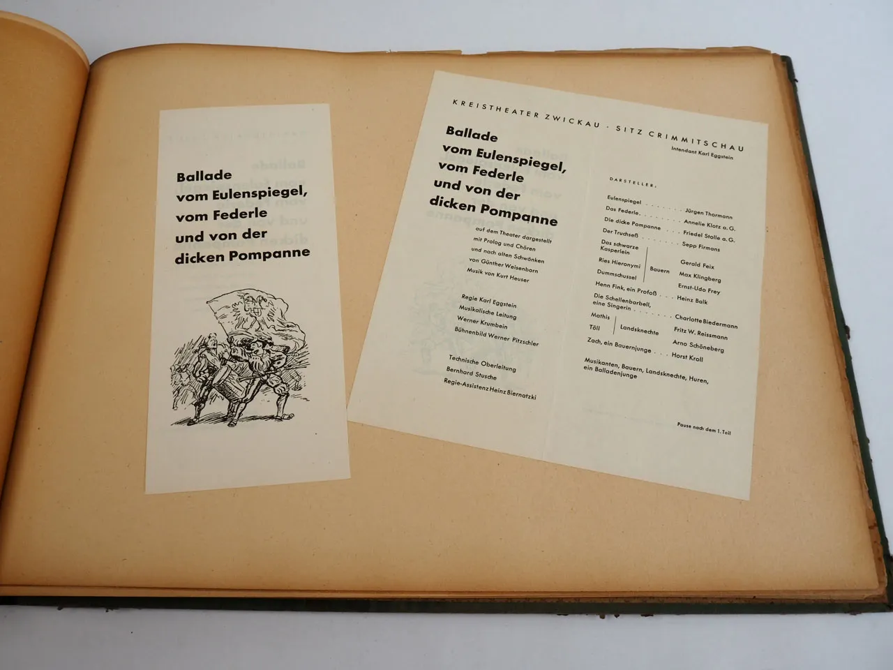 Crimmitschau Eröffnung Theater 1950 Geschenk an Bürgermeister Falkenberg