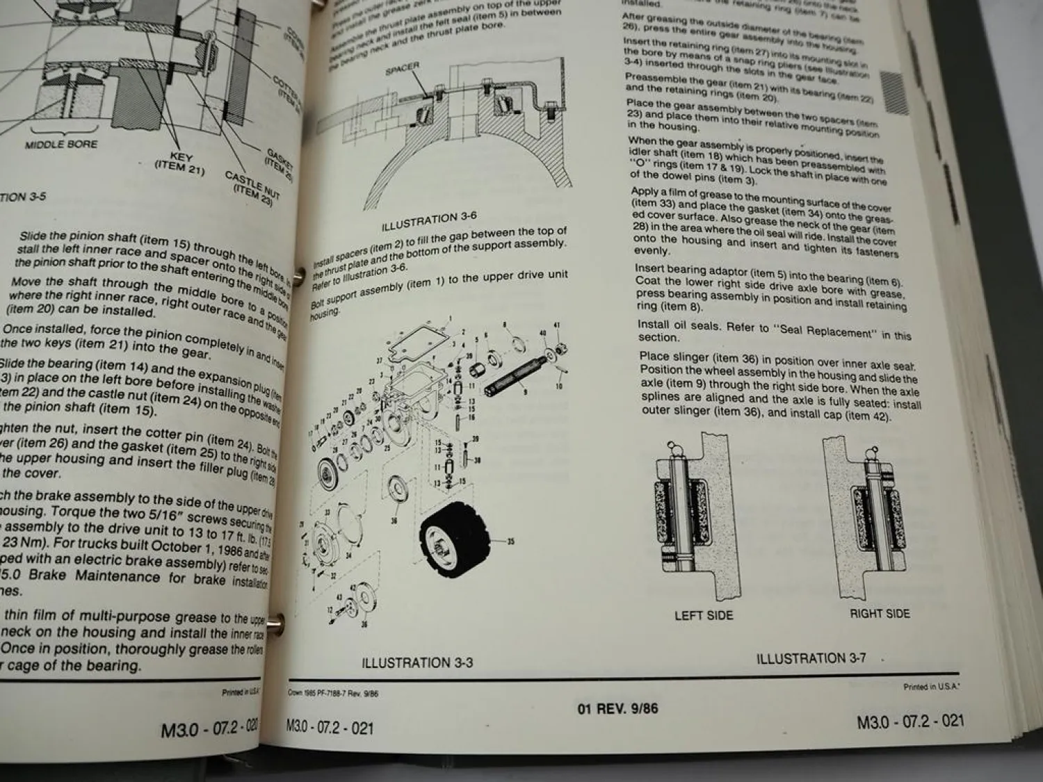 Crown 20 30 40 WB TL Lift Truck Service Repair & Parts Manual Wartung Teilekatalog