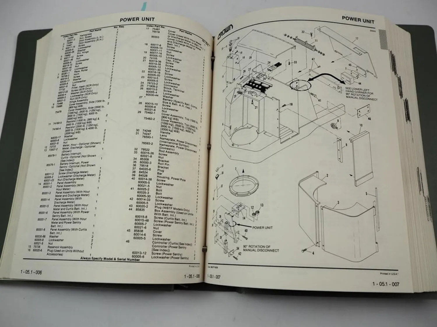 Crown 20 30 40 WB TL Lift Truck Service Repair & Parts Manual Wartung Teilekatalog