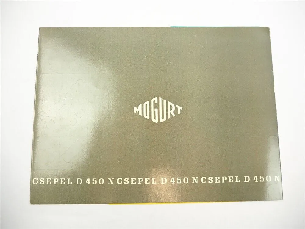 Csepel D450N Sattelschlepper Prospekt 1960er Jahre Ungarn Mogürt