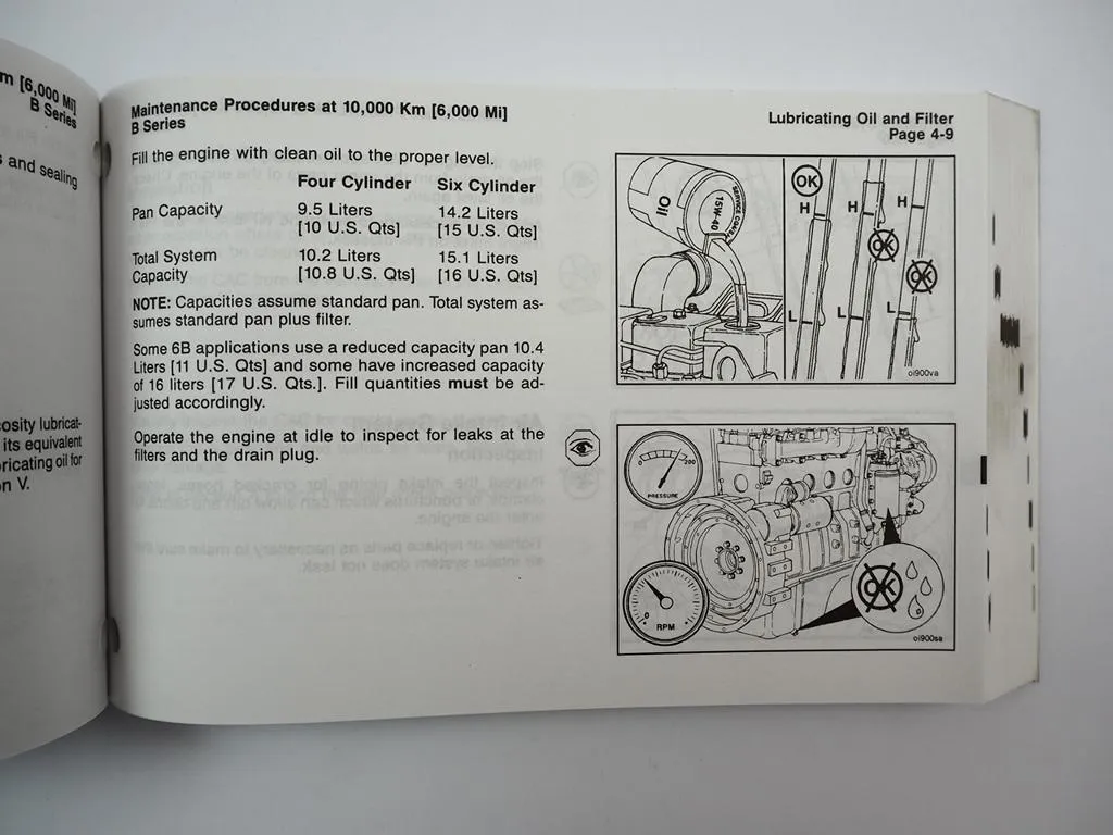Cummins B Series Engines Motor Operation and Manintenance Manual 1996