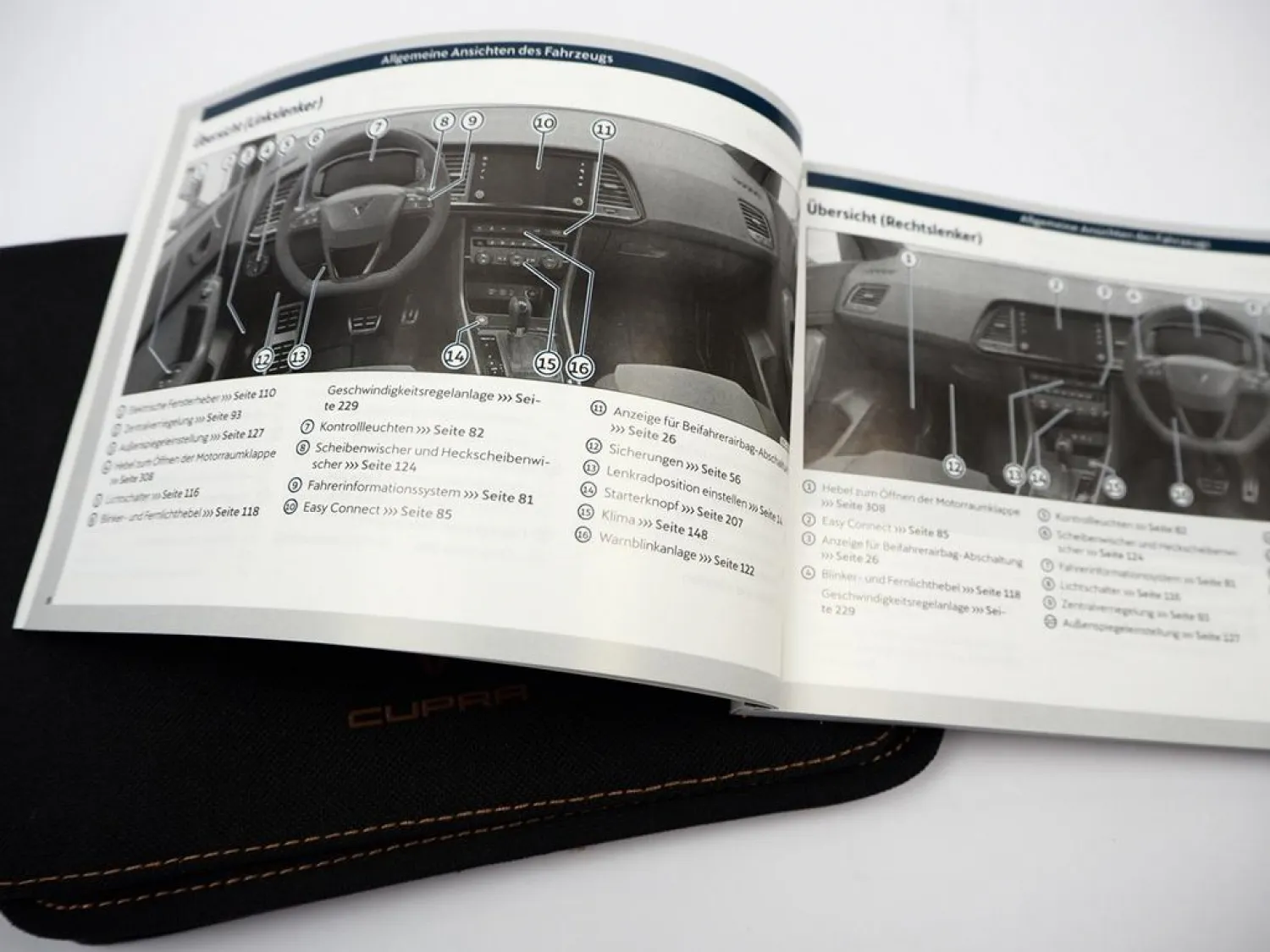 Cupra ATECA KH7 Betriebsanleitung Bedienung 11/2019 Bordmappe Deutsch