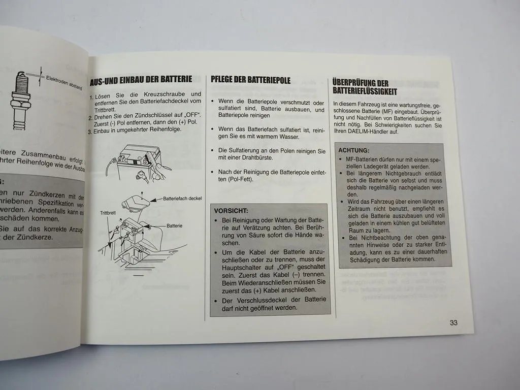 Daelim S five Motorroller 50ccm Betriebsanleitung Fahrerhandbuch 2007
