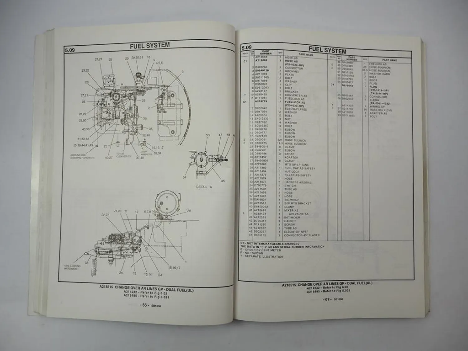 Daewoo G20E-3 G25E-3 G30E-3 Lift Trucks Parts List Parts Book 2001