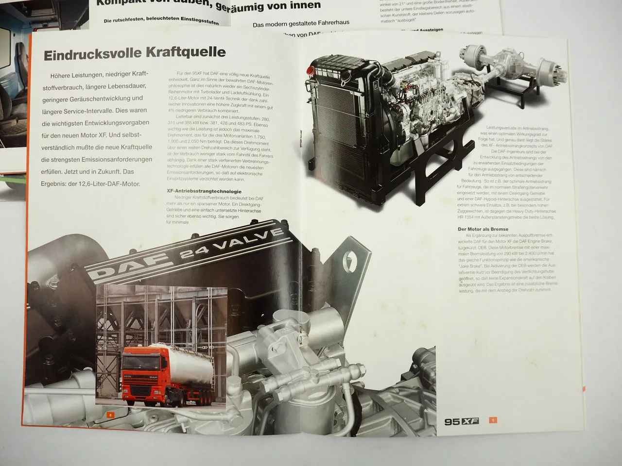 DAF 45 55 65CF 75CF 85CF 95XF Baureihe LKW 6x Prospekt 1997 bis 2000