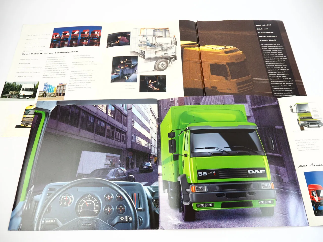 DAF 95 500 95.500 55 180 210 Ti LKW Prospekt 1994 1995