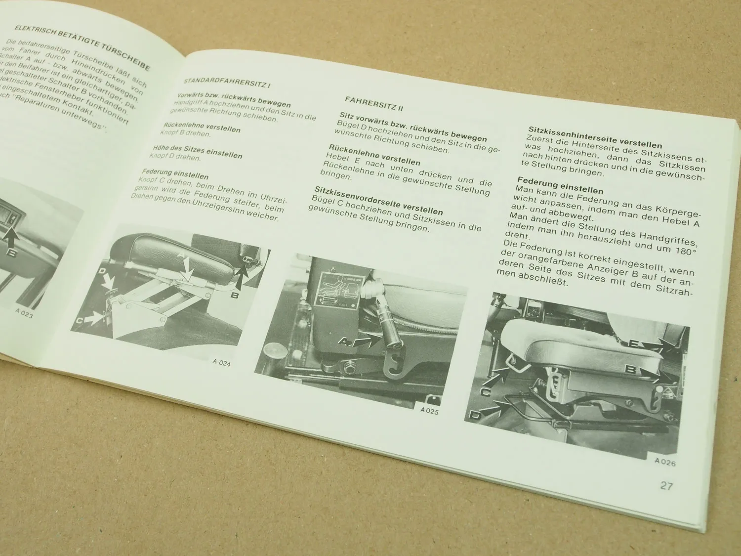 DAF F2100 F2300 F2500 Trucks LKW Betriebsanleitung Bedienung und Wartung