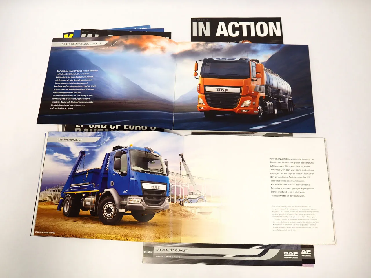 DAF LF CF XF Baureihe LKW 9x Prospekt Testbericht 2012 bis 2014