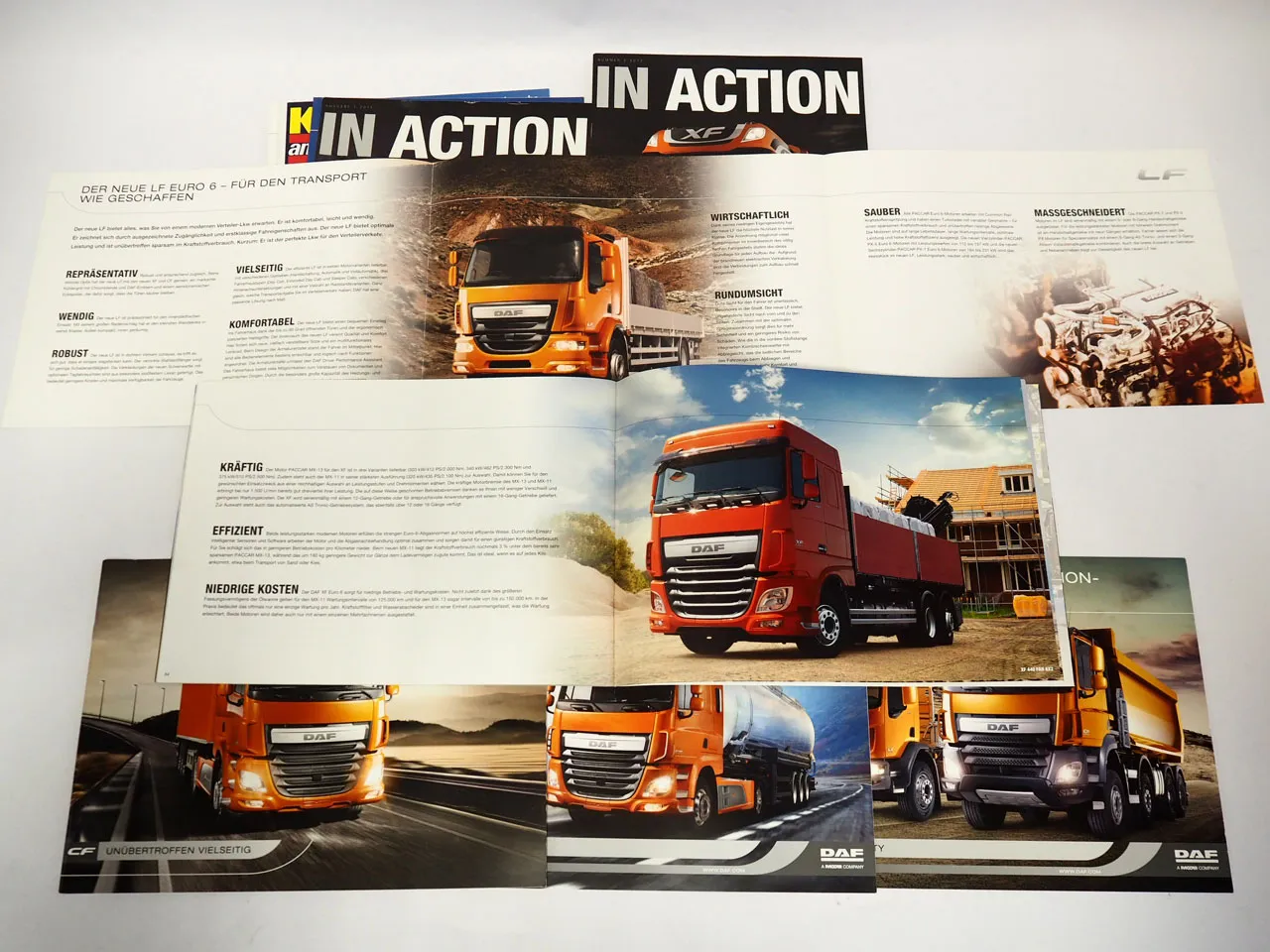 DAF LF CF XF Baureihe LKW 9x Prospekt Testbericht 2012 bis 2014