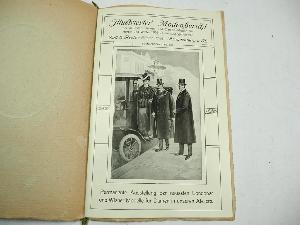 Dahl & Röetz Brandenburg 1906 Damen Herren Mode Katalog 16 Seiten Ritterstrasse
