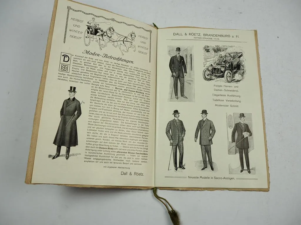 Dahl & Röetz Brandenburg 1906 Damen Herren Mode Katalog 16 Seiten Ritterstrasse