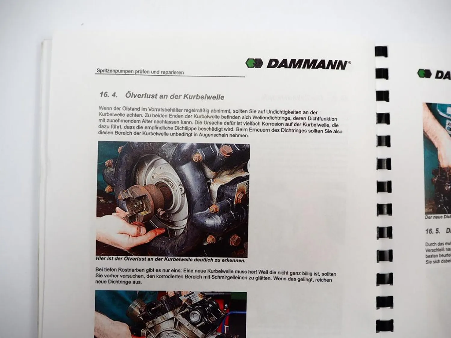 Dammann Pflanzenschutzspritzen Wartungsanleitung Service Training Schulung 2019