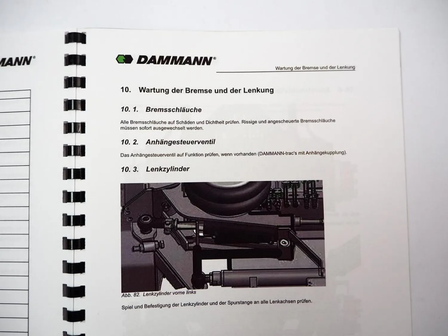 Dammann Trac Plus 3A S4 DT 2000H bis 3500H Traktor Wartungsanleitung 2018