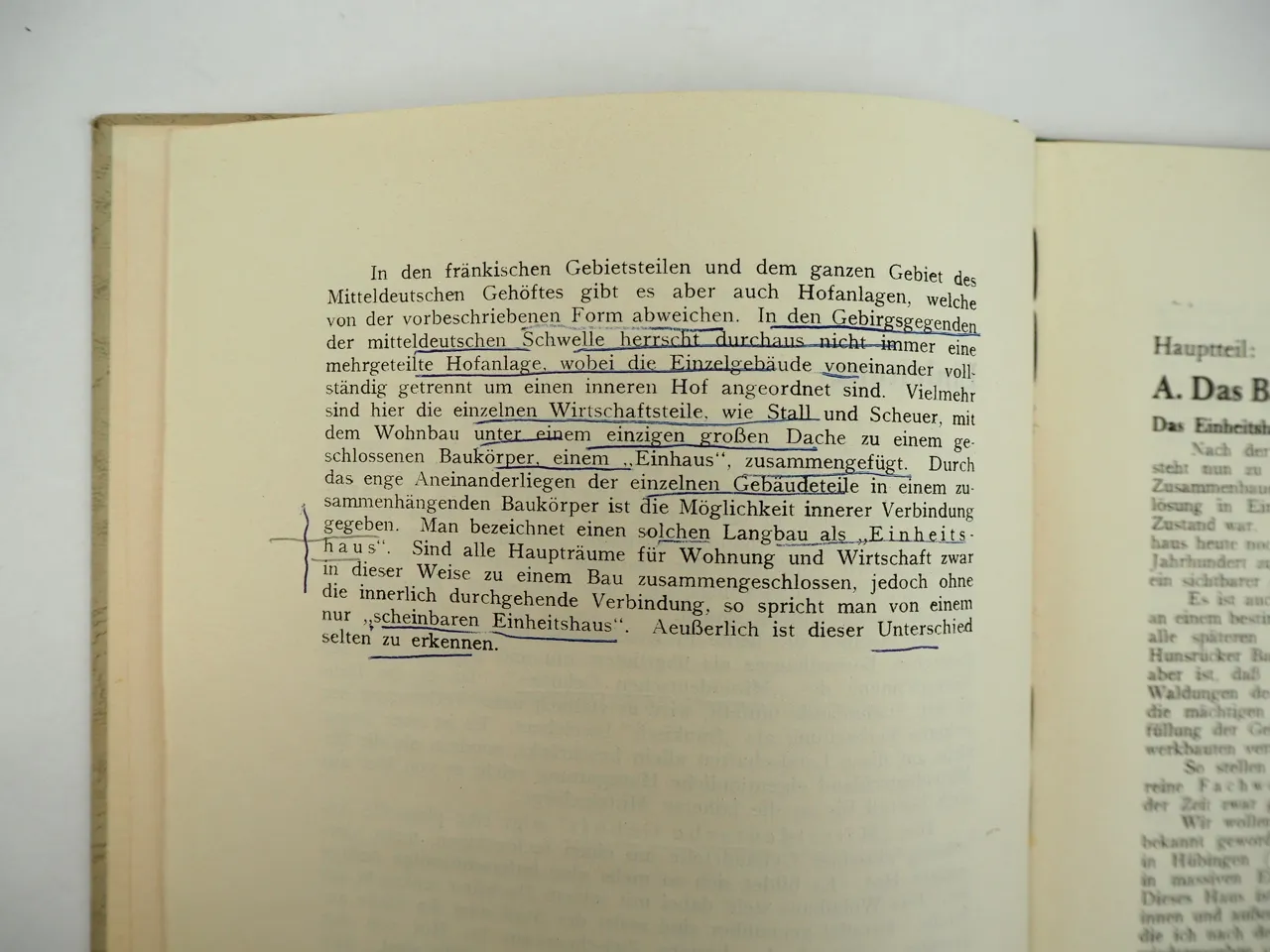 Das Bauernhaus des Hunsrücks und Hochwaldes 1933 Hunsrück Mosel Nahe