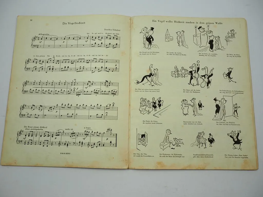 Das lustige Buch Schotts Musik Bilderbogen Harania Bender 1930er Edition No 2133