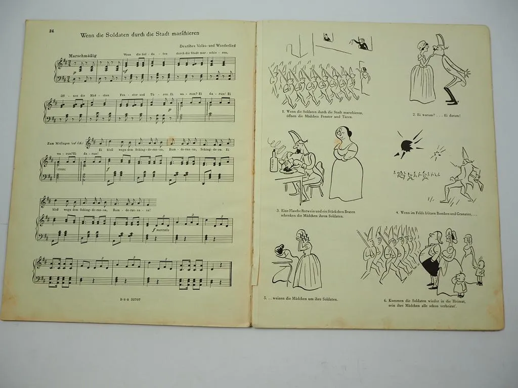 Das lustige Buch Schotts Musik Bilderbogen Harania Bender 1930er Edition No 2133