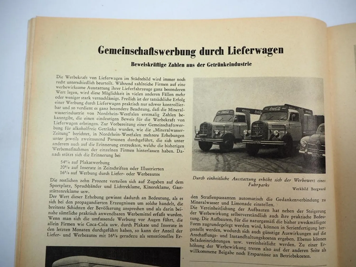 Das Nutzfahrzeug Zeitschrift München 8/ 1952 LKW Kommunalfahrzeuge Ford FK 3500
