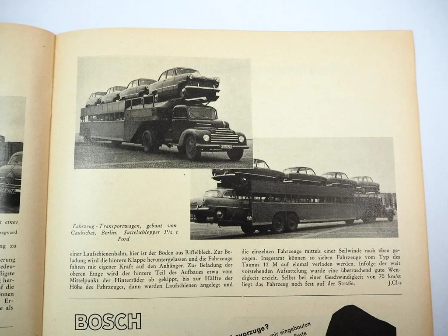 Das Nutzfahrzeug Zeitschrift München 8/ 1952 LKW Kommunalfahrzeuge Ford FK 3500