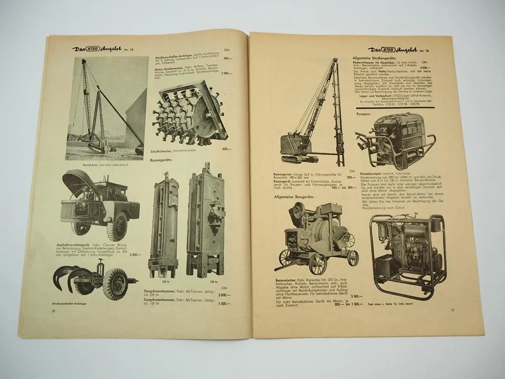 Das STEG Angebot Nr. 18 Zeitschrift Katalog Stuttgart 1950