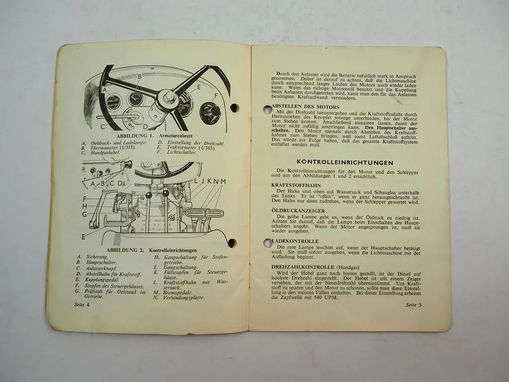 David Brown 850 880 950 990 Schlepper Handbuch Bedienungsanleitung 1962