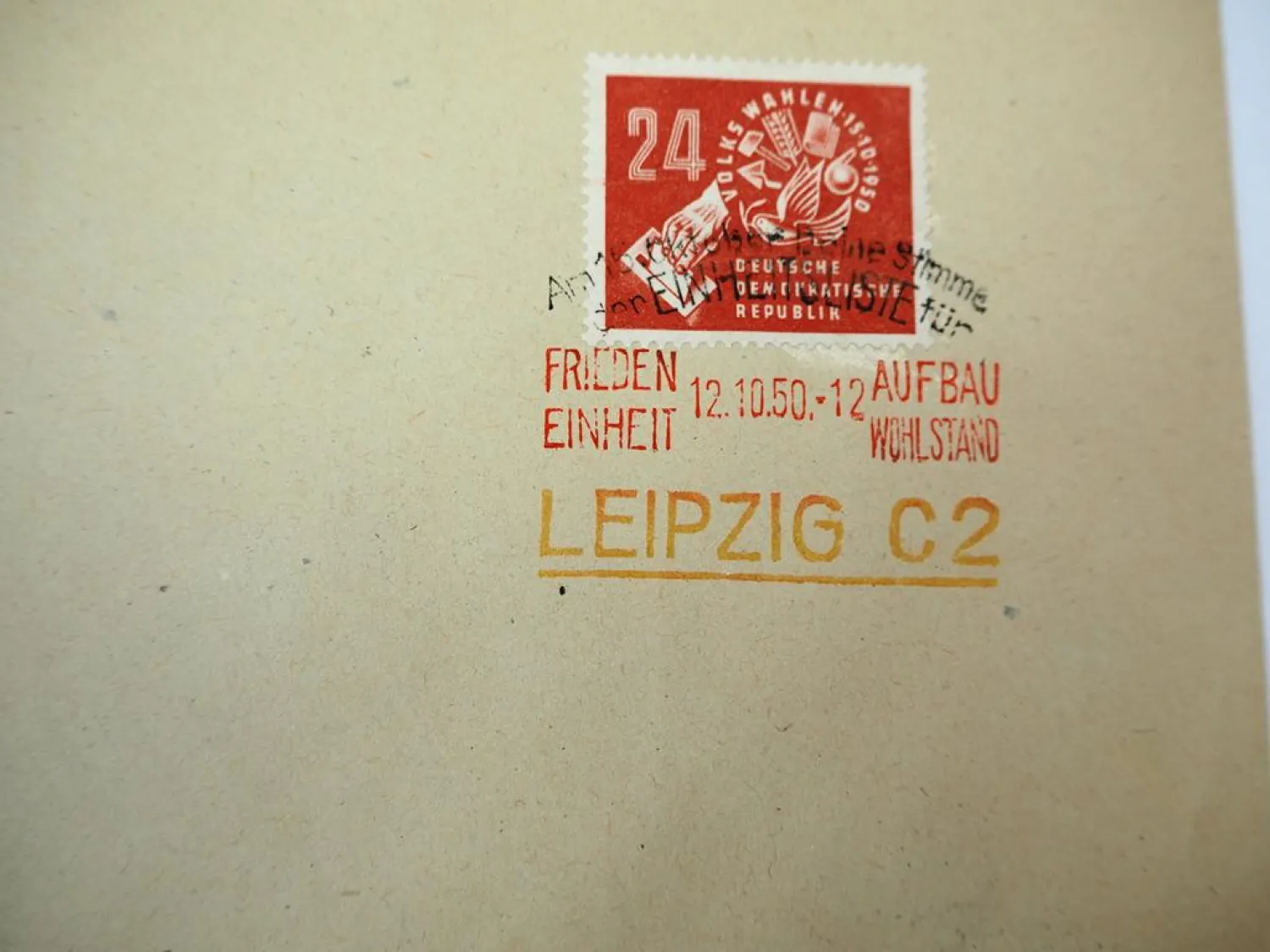 DDR 3x Briefe Ersttagsbriefe Einschreiben mit Briefmarken 1950
