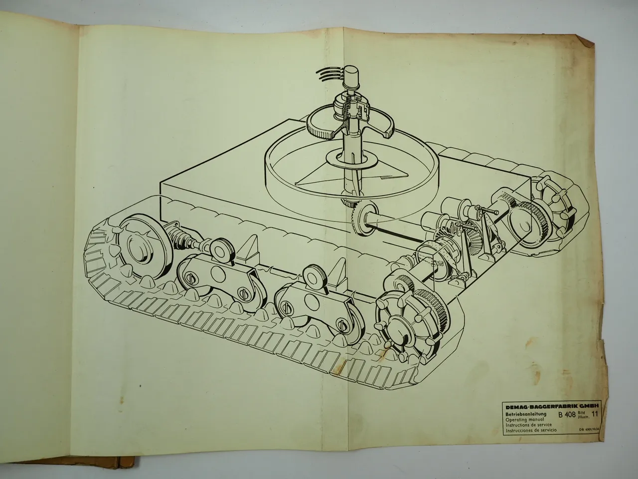 Demag B408 Seilbagger Betriebsanleitung Wartung Ersatzteilliste 1950er Jahre