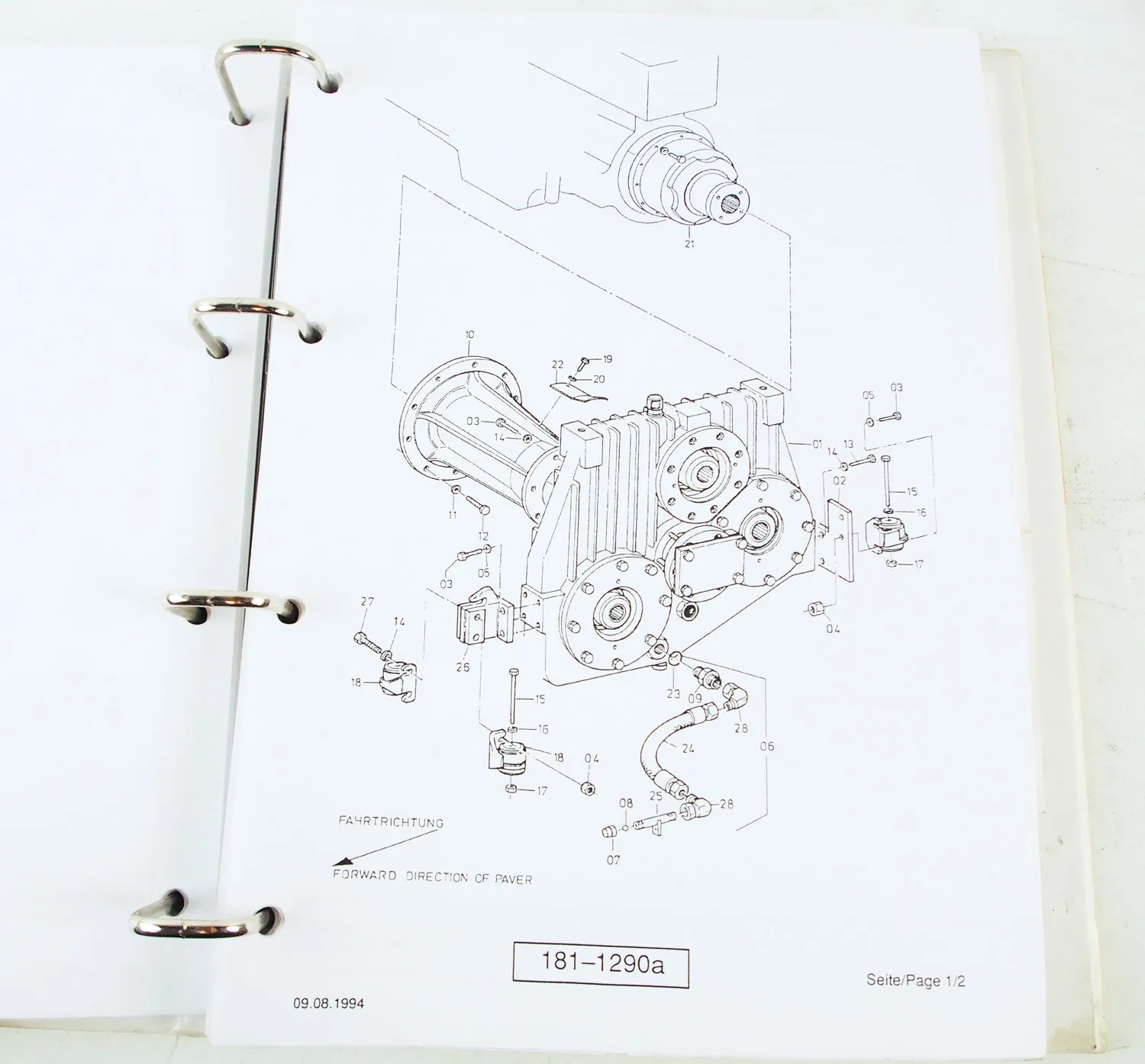 Demag DF130 P Bedienungsanleitung Ersatzteilkatalog Spare parts Catalogue 1997