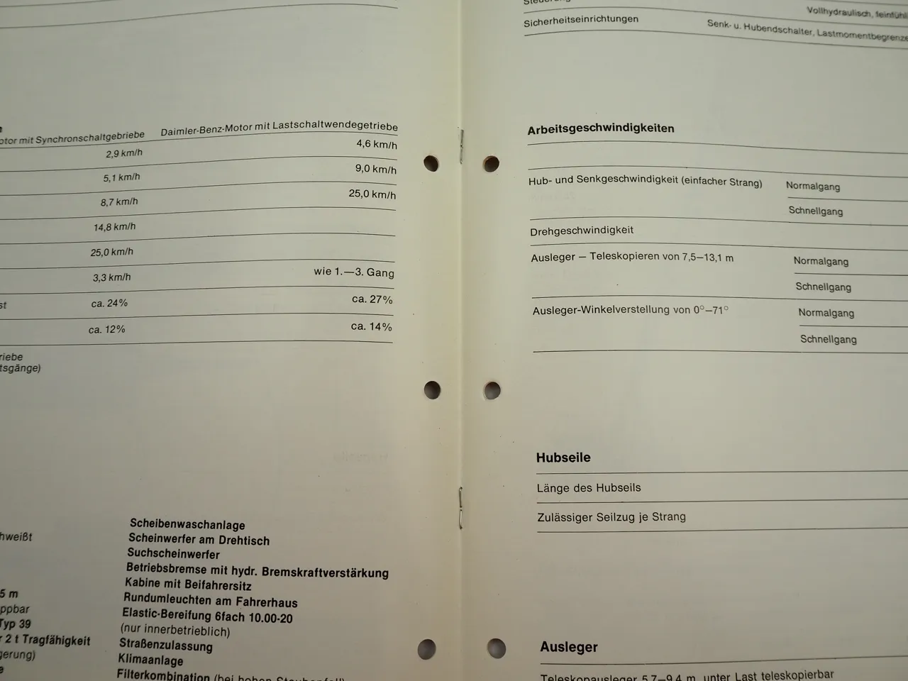 Demag Mannesmann V73 Industriehofkran Prospekt Technische Daten 1973