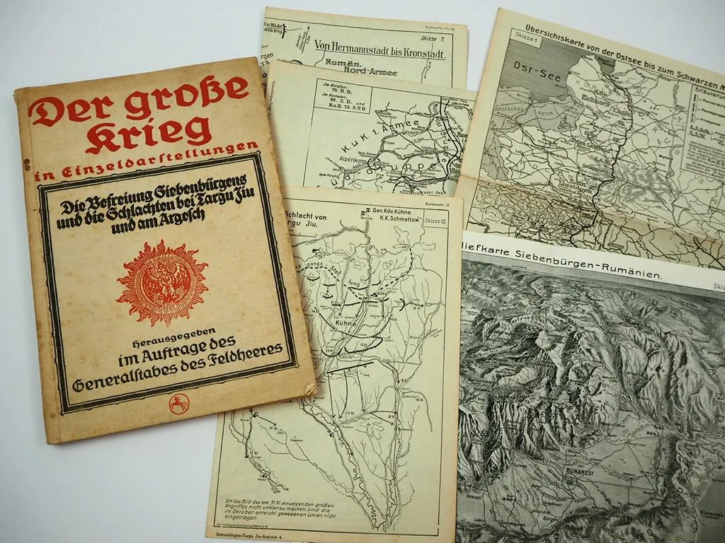 Der große Krieg Befreiung Siebenbürgen Schlacht Targu Jiu Argesch Rumänien 1918