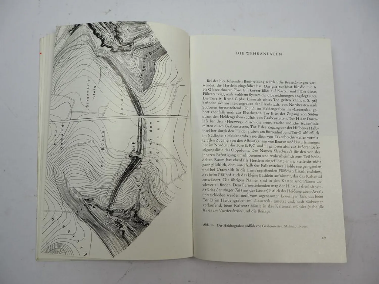 Der Heidengraben bei Grabenstetten 1982 F. Fischer Archäologie Baden-Württemberg