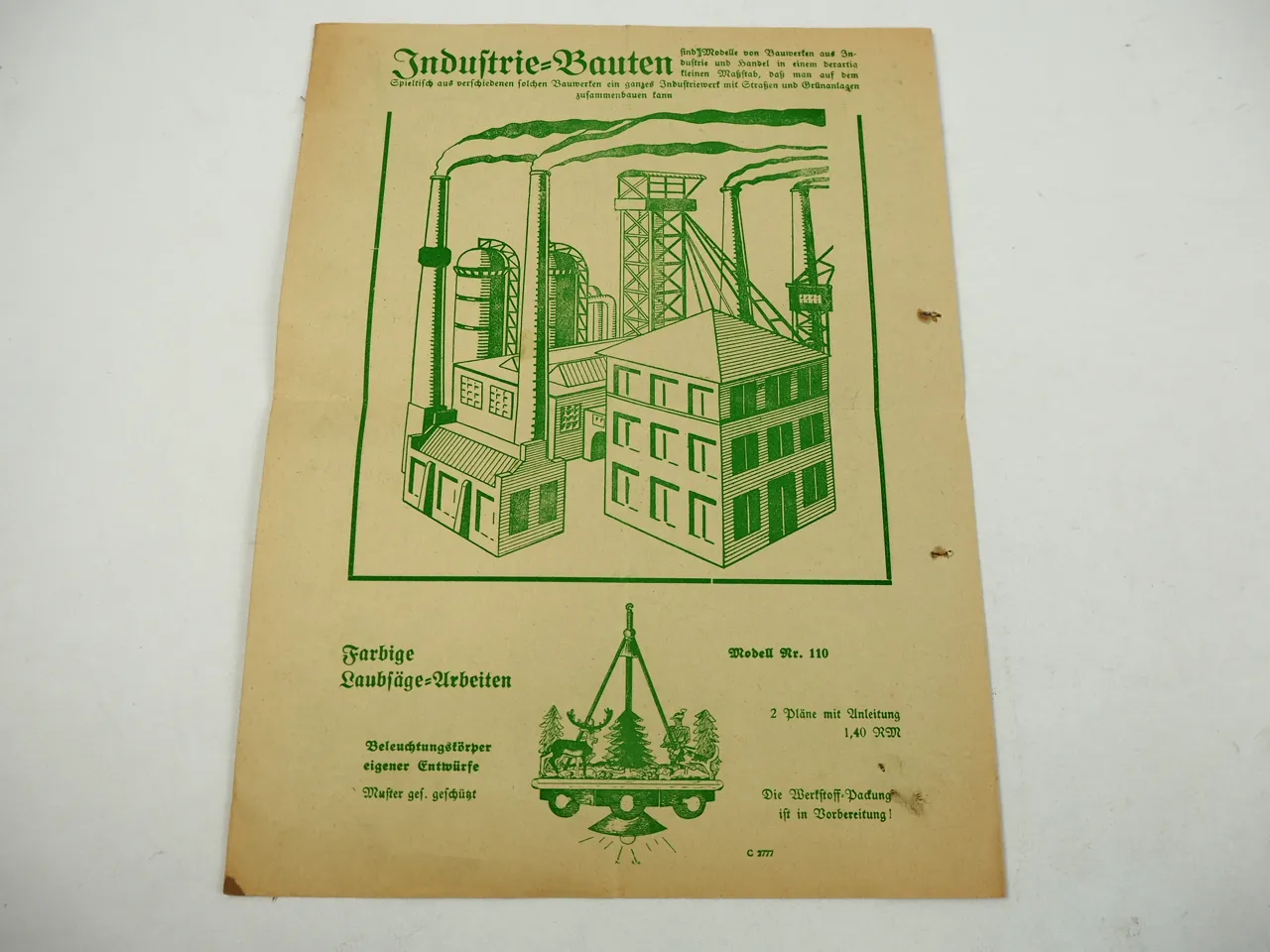 Der kleine Baumeister Modellbau Pläne Schiffe Flugzeuge Liste 1941/42