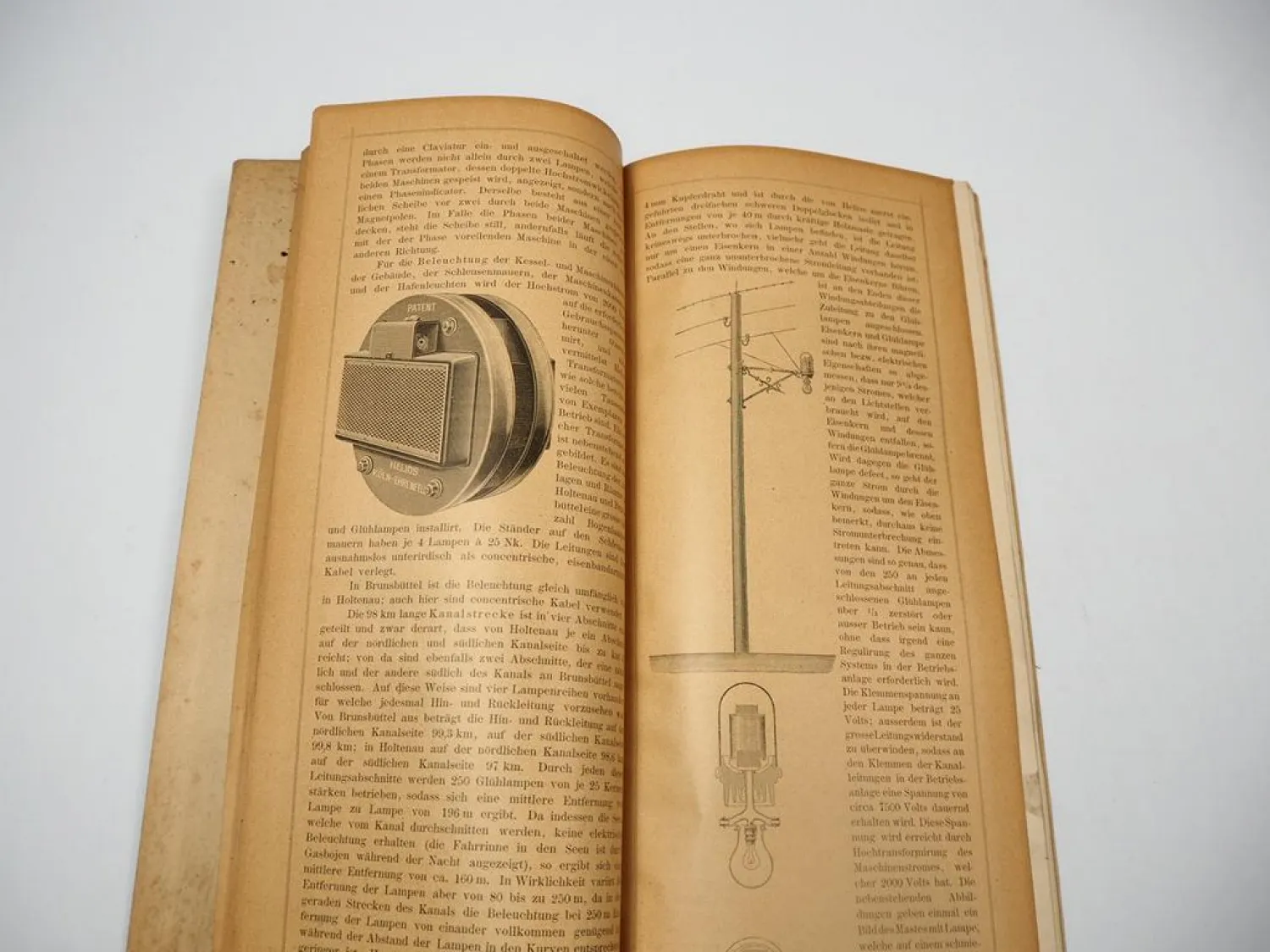 Der Nord Ostsee Kanal 1895 Elektrische Beleuchtung Helios Licht AG Köln