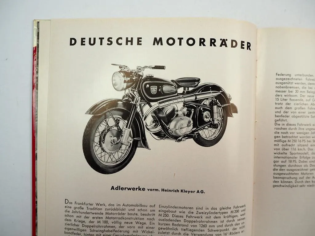 Deutsche Motorräder Motorroller Mopeds 1954 Zweirad Gesellschaft mbH Frankfurt