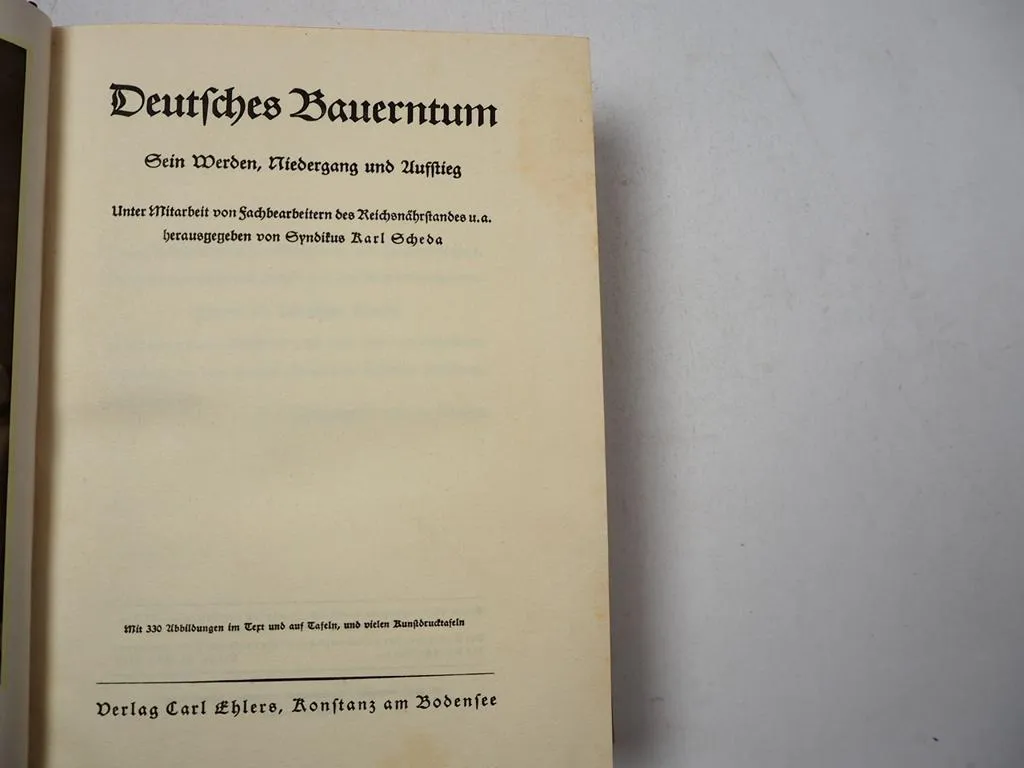 Deutsches Bauerntum Sein Werden Niedergang und Aufstieg 1935 Karl Scheda