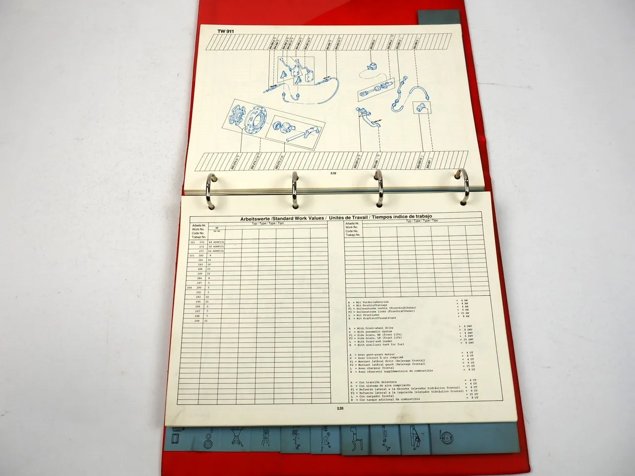 Deutz 07 07C DX3 DX4 DX6 DX7 Intrac 2004 Arbeitswerte Reparaturarbeiten 1983