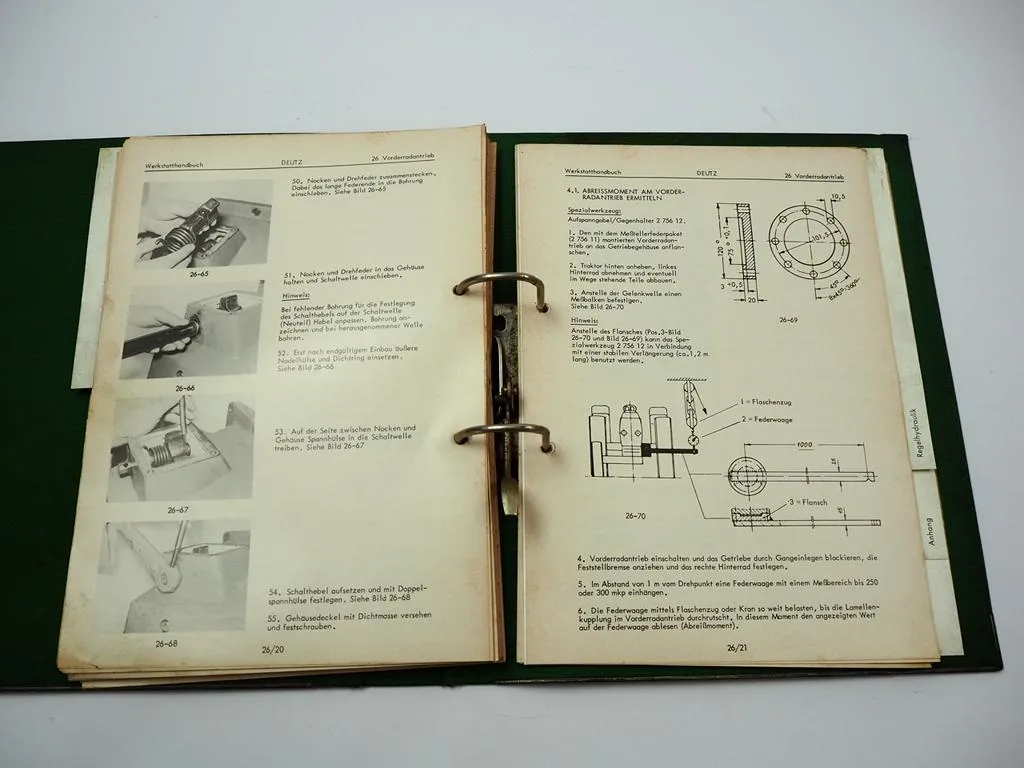 Deutz 7506 8006 9006 10006 Traktor Werkstatthandbuch 1970 Reparaturanleitung
