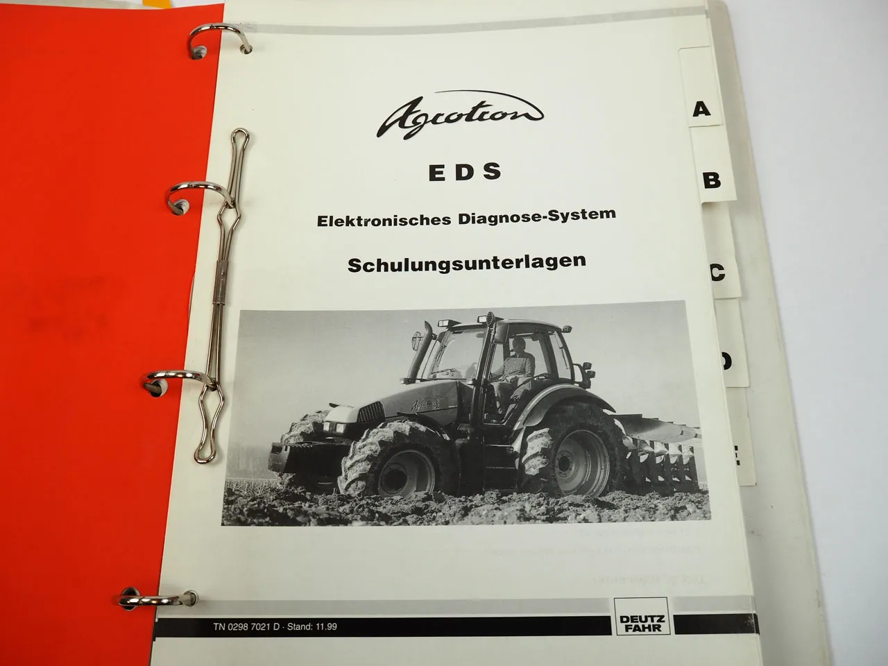 Deutz Agrotron 80 - 150 und EDS Schulungsunterlage Grundlagen Reparatur 1999