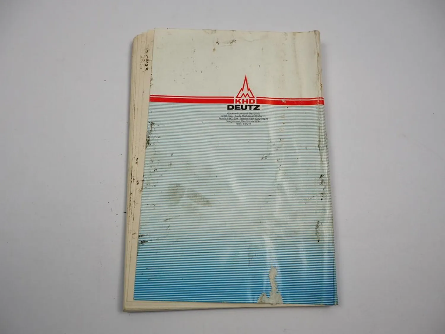 Deutz B F6L - F12L 413 F FW FL 513 513C Motor Betriebsanleitung 1985