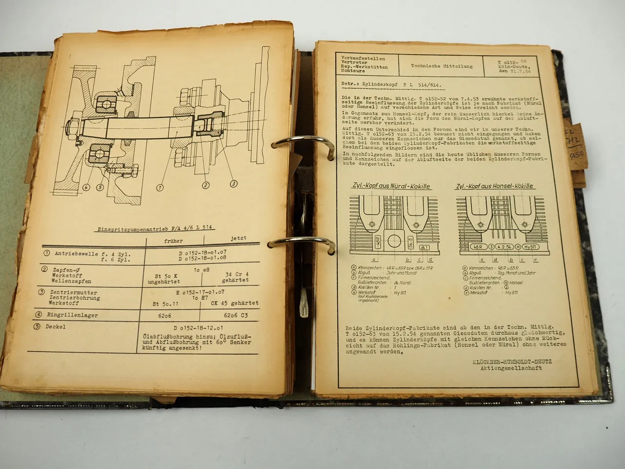Deutz BAM AM 517 617 FL AL 310 613 514 614 617 712 714 Technische Mitteilungen