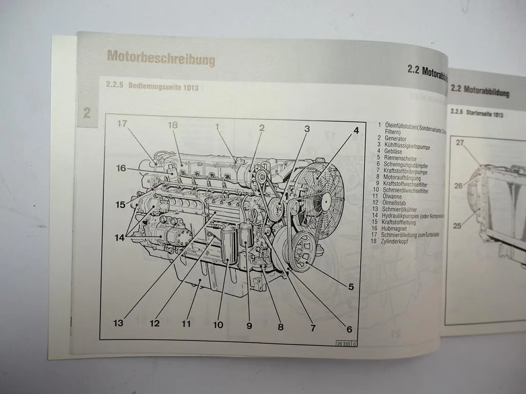 Deutz BF4M BF6M 1012 1013 E C EC CP ECP Motor Betriebsanleitung 1996